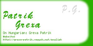 patrik grexa business card